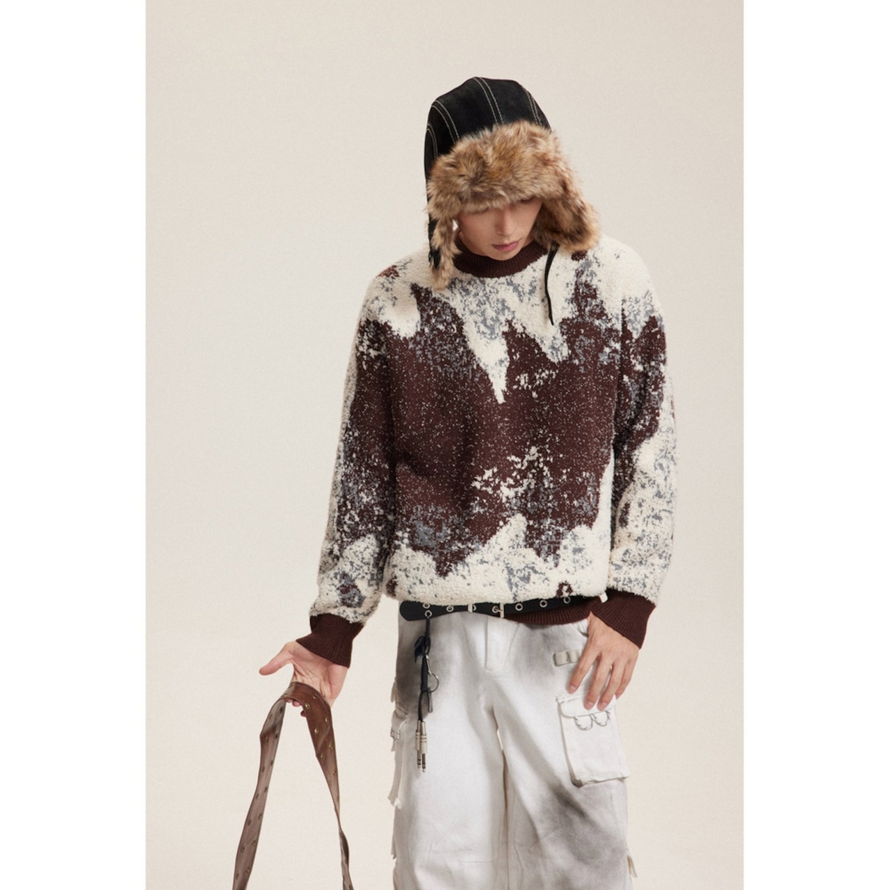 ストリート ミックスカラー セーター T1935