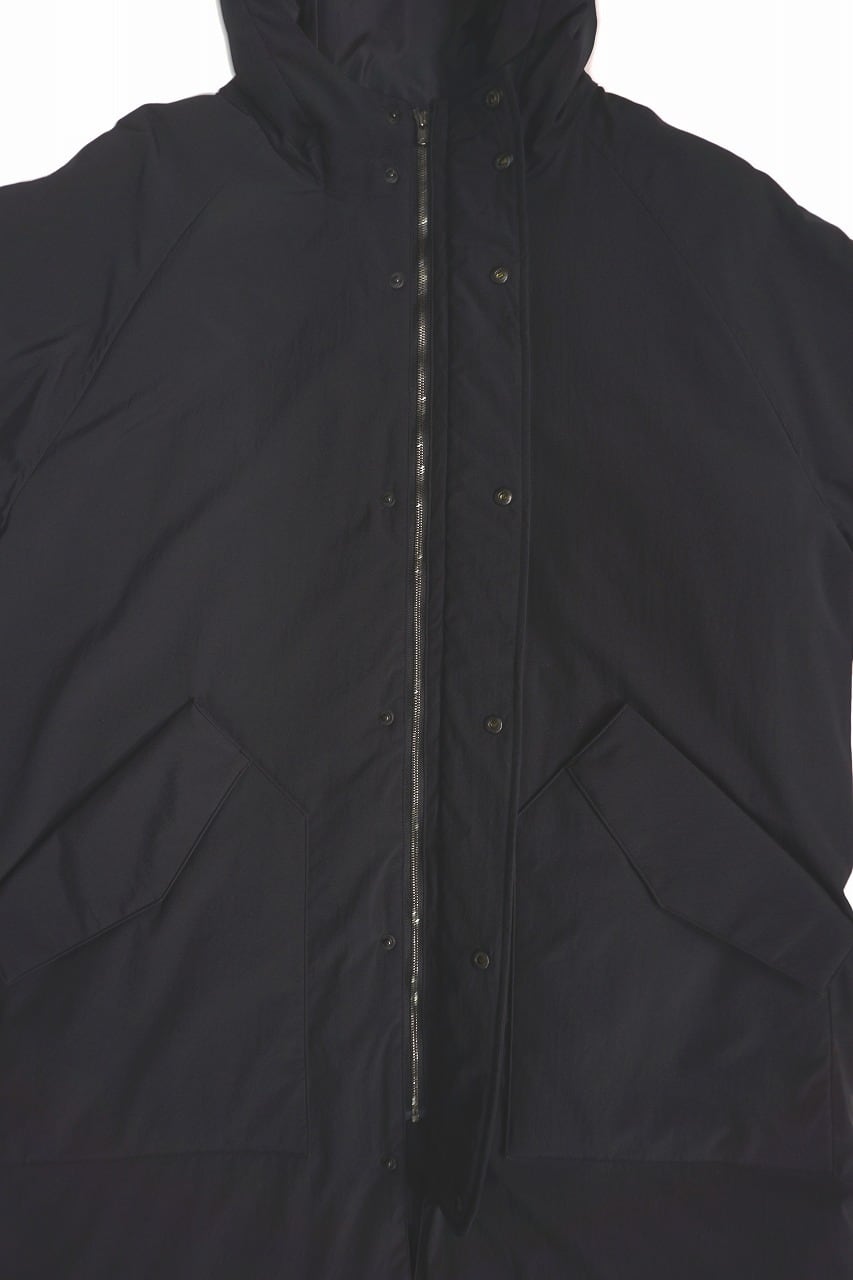 Nylon Padded Hoodie Coat