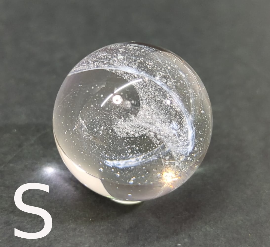 S）「つながり」遺骨ガラスのガラス玉（S） | glass with