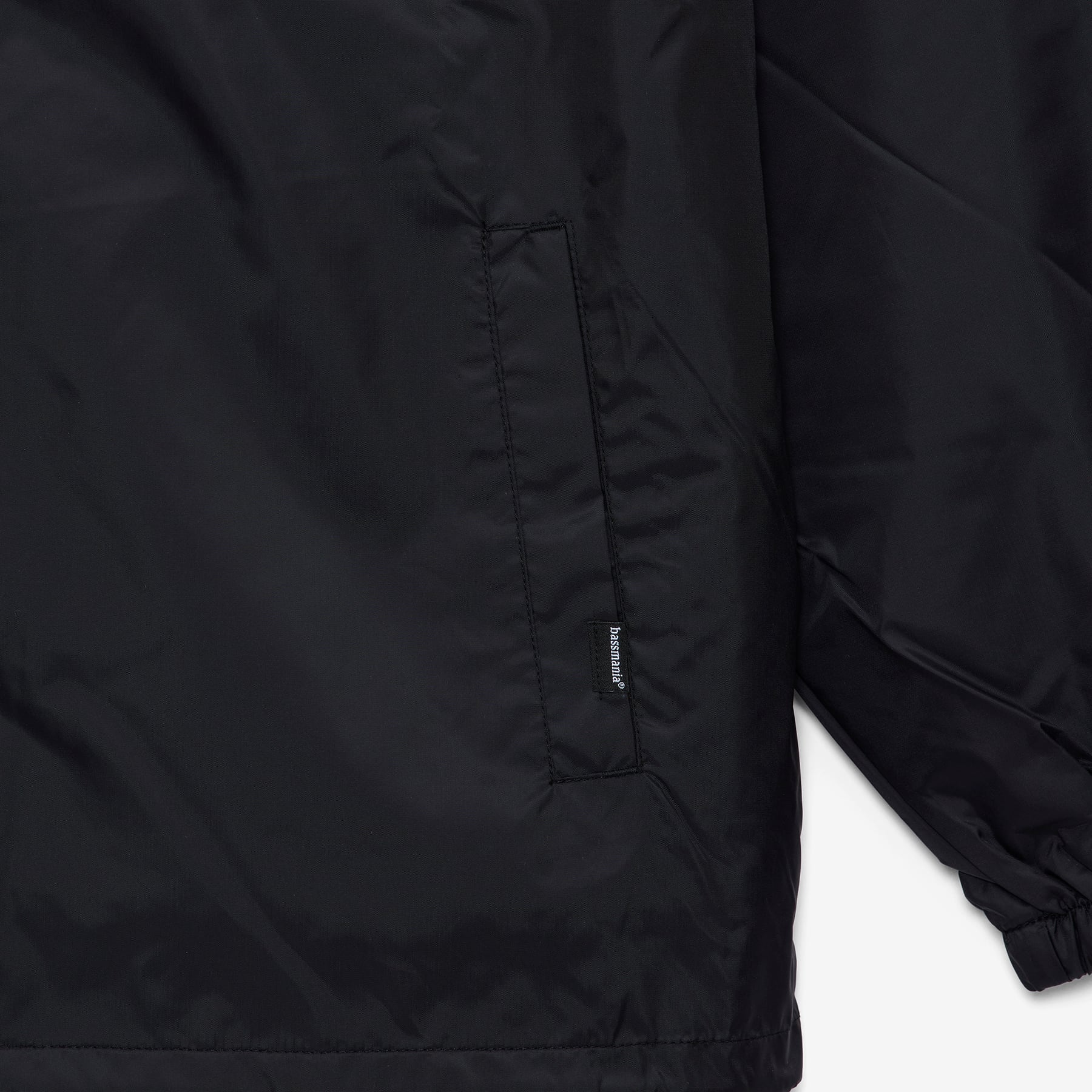 DeepRangebybassmania】 BM Logo Nylon Coach Jacket［BLK