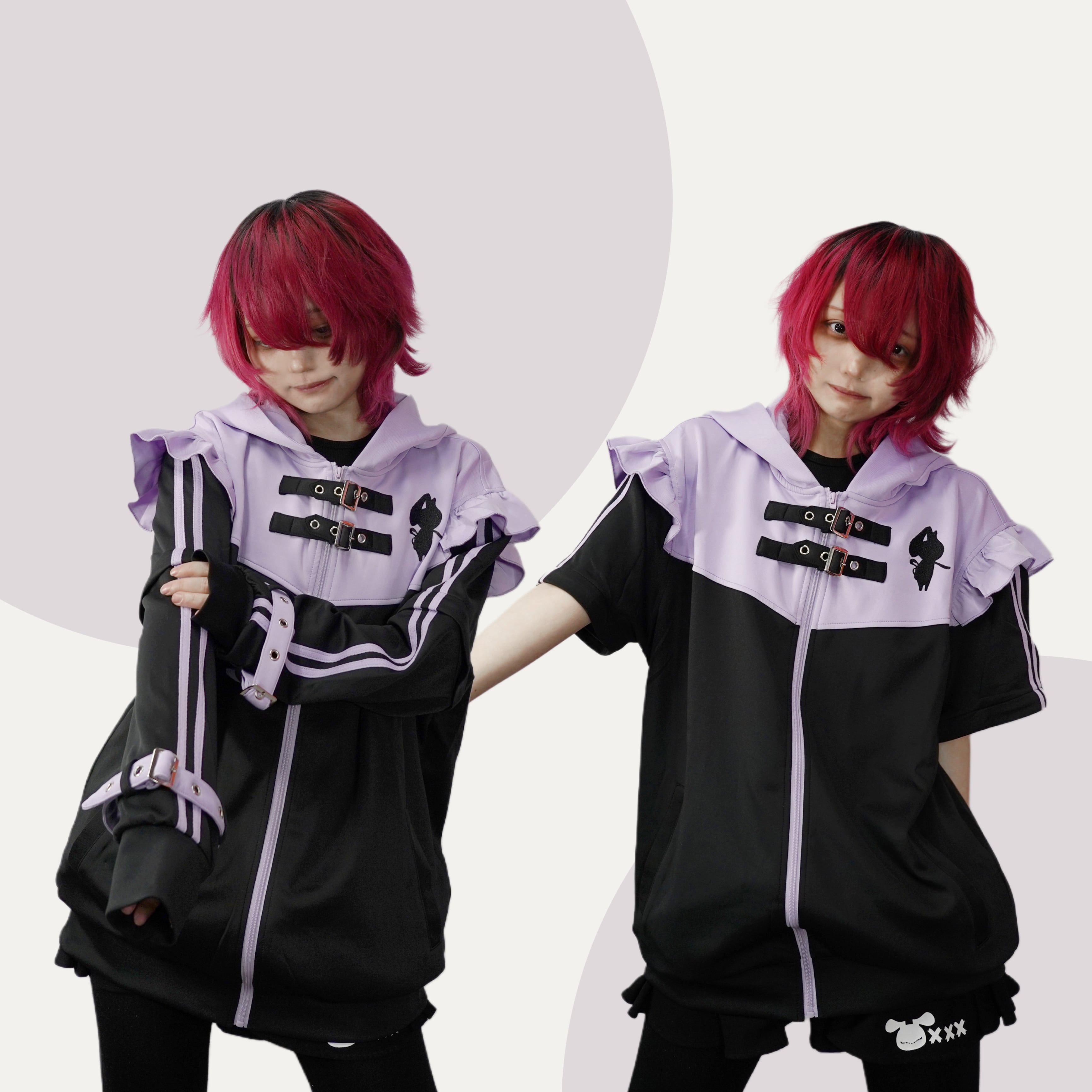 バレンタインプレゼント》うさ耳付きSIDE LINE 3WAY ZIP OUTER