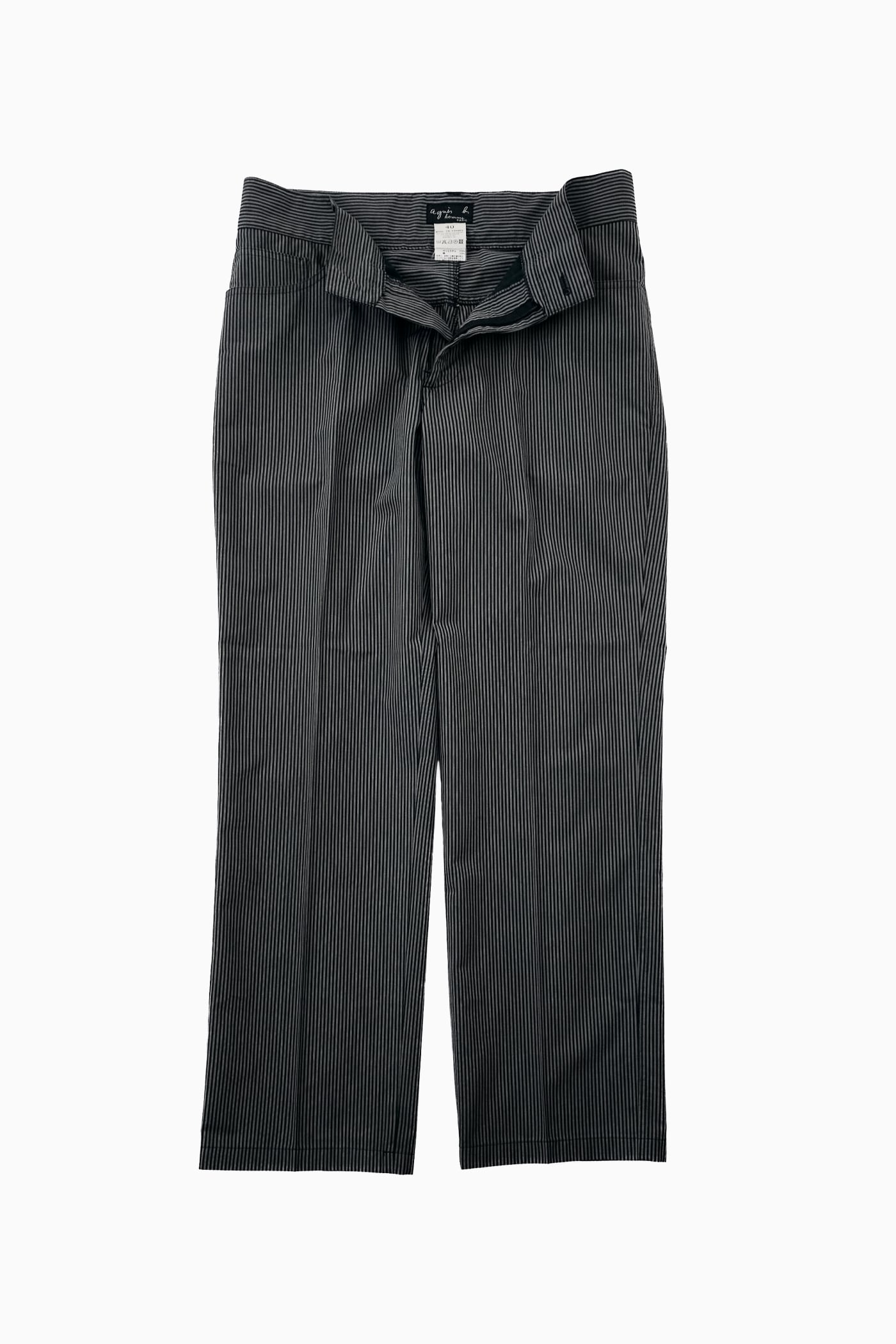 アニエスベーサンライズ期】 フランス製 agnesb. homme STRIPE SLACKS