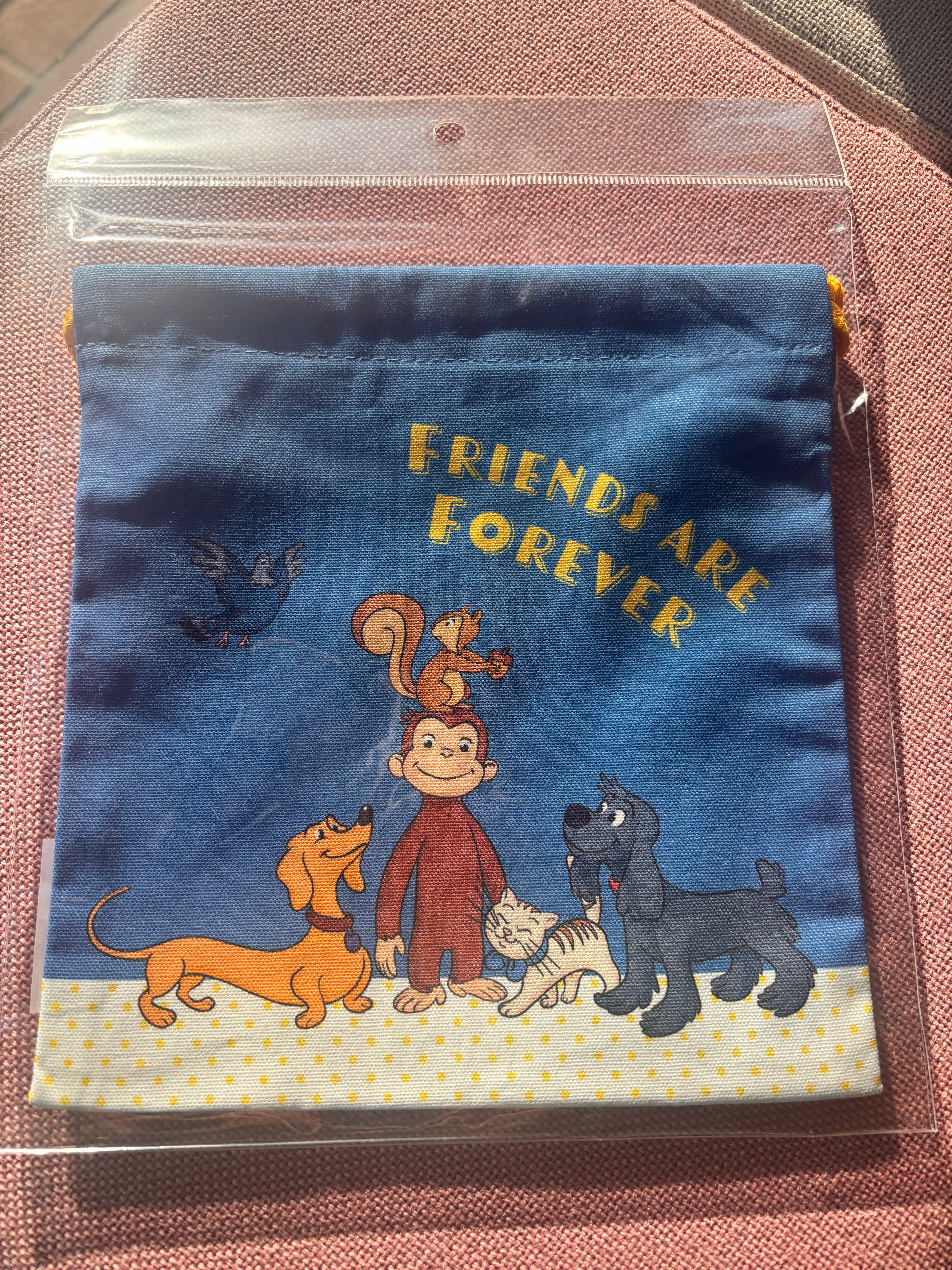 おさるのジョージ ジョージ&フレンズ 巾着 X02