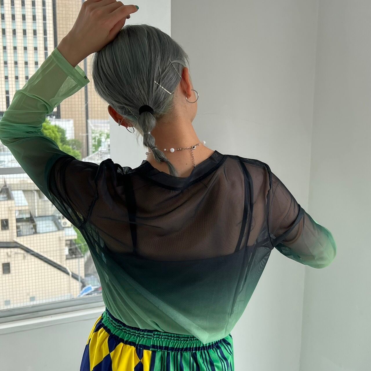 gradation sheer tops_LN01177