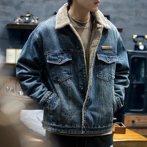 シングル裏ボアデニムジャケット 224508