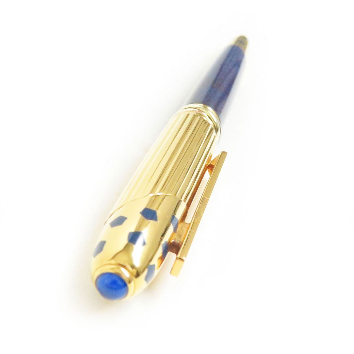 CARTIER カルティエ トリニティ ボールペン ブルー×ゴールド