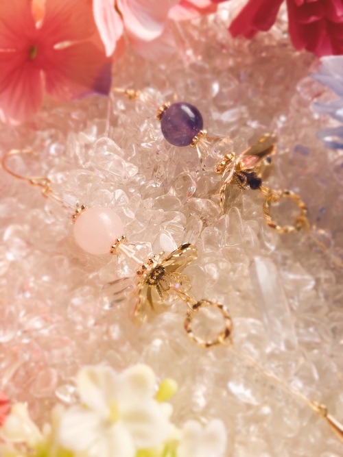 花の舞〜シリーズ〜|ミナヒカルーおしゃれな天然石×ハンドメイドアクセサリー