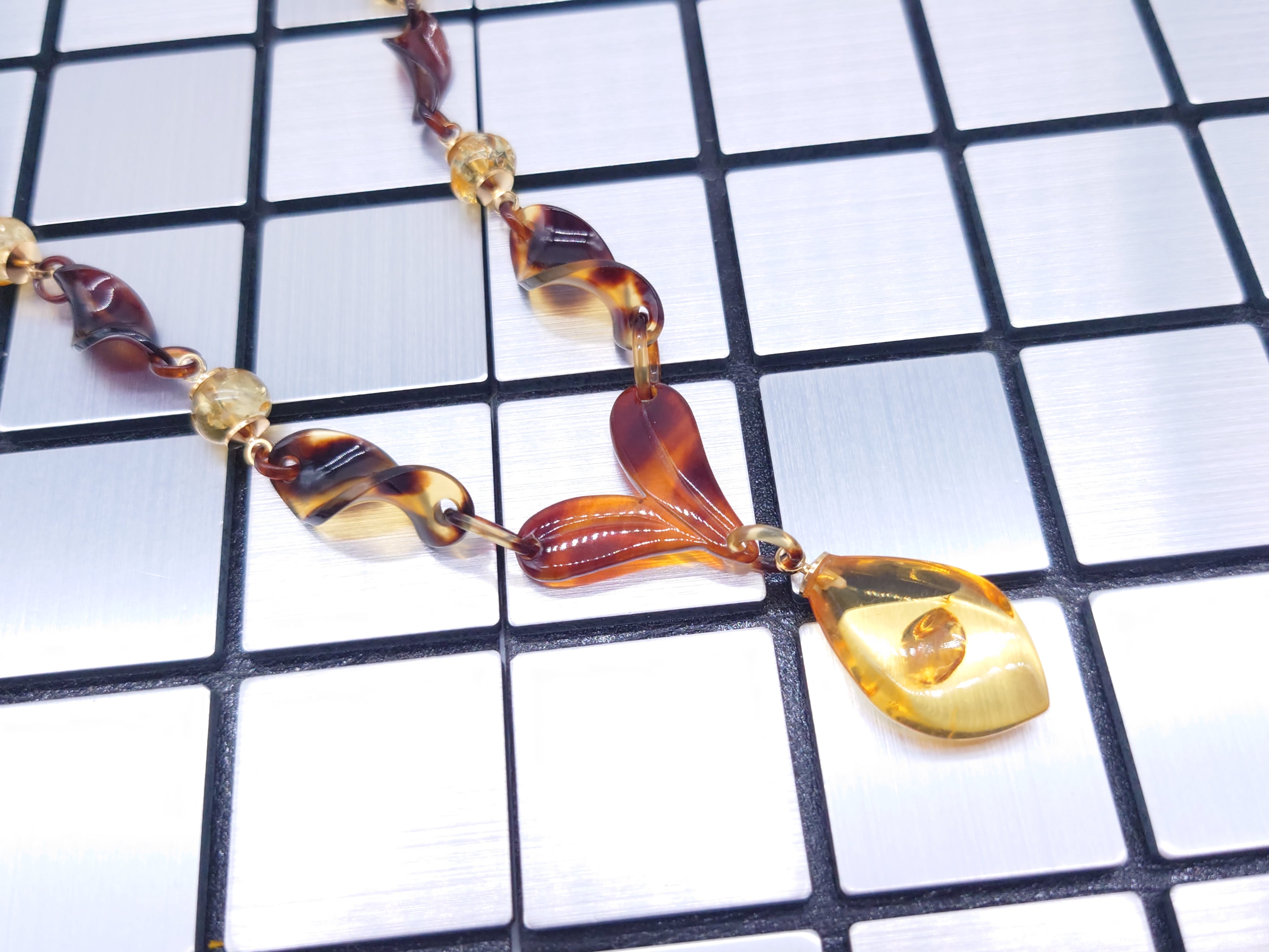 べっ甲 ネックレス (N-226) | べっ甲アクセサリー「なにわべっ甲