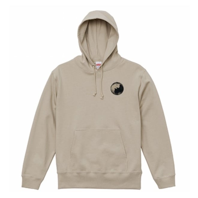 「陰陽の眠り ―白黒調和美」前後両面 プルオーバーパーカー/"Yin and Yang Sleep - Black and White Harmony" Front and Back Pullover Hoodie