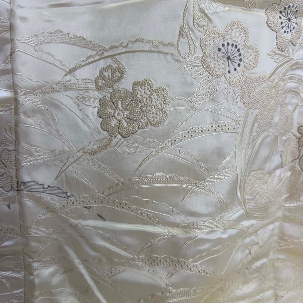 白打掛 中国三代刺繍 相良刺繍 サガラ刺繍 汕頭刺繍 スワトウ刺繍 正絹