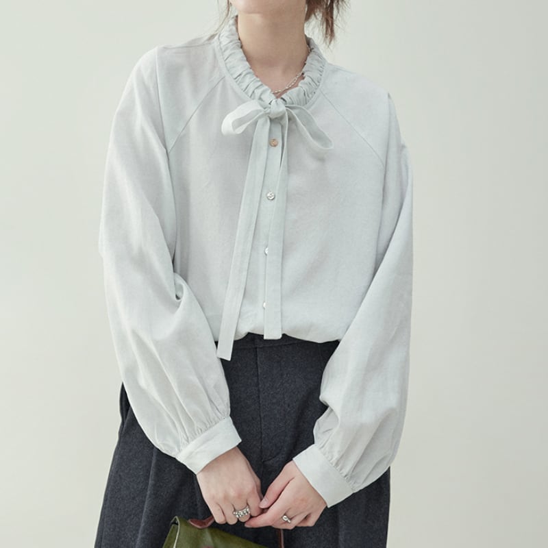 フレンチタイラウンドネックシャツ M1751