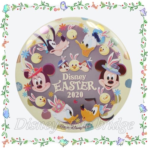 カンバッジ うさピヨ 2020 ディズニー 限定 公式 イースター 缶バッジ