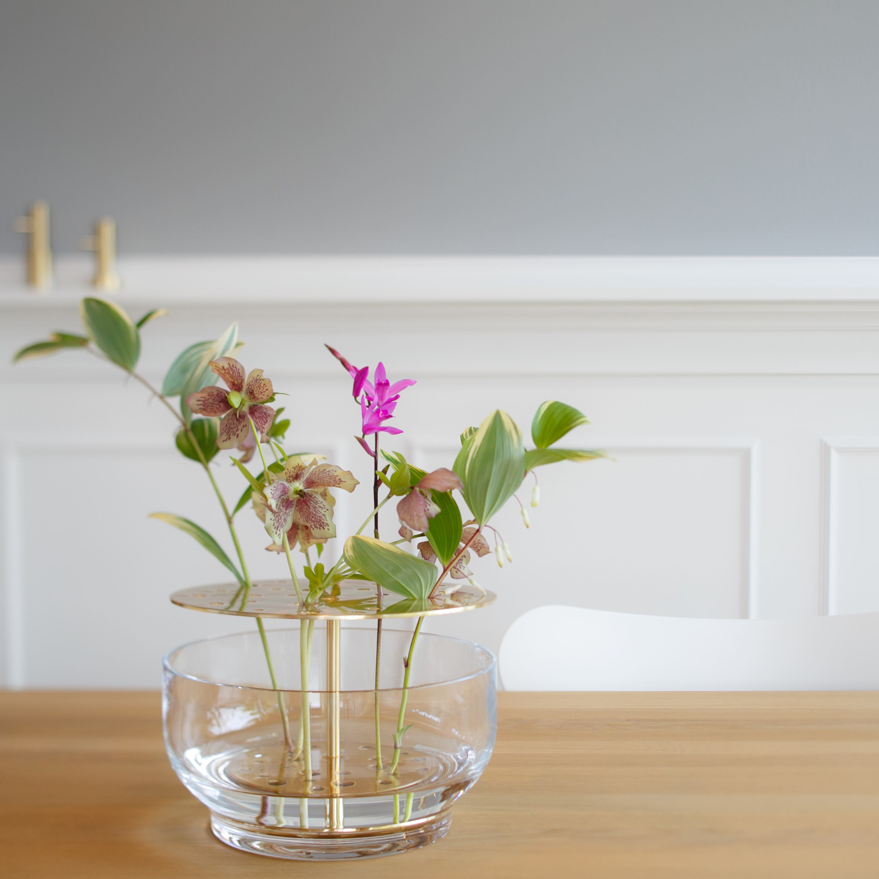 IKEBANA VASE LARGE / 真鍮ラッカー / イケバナベース / ラージサイズ