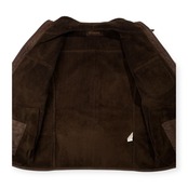 Crocodile クロコダイル 裏フリース ムートン風 ジャケット コート サイズ M /メンズ/ダークブラウン