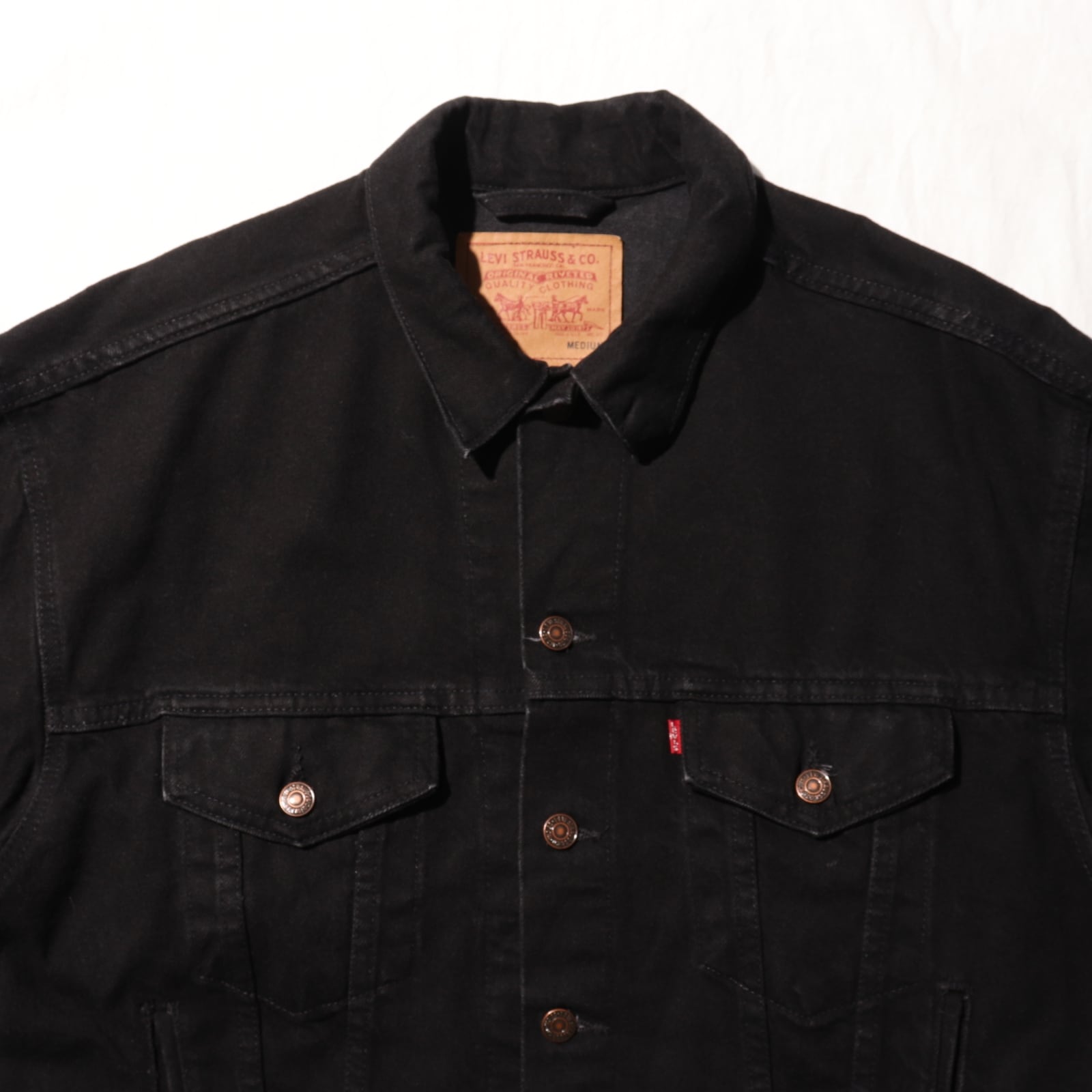 極美品 M USA Levi's 70507 92年 サルファーブラック デニムジャケット