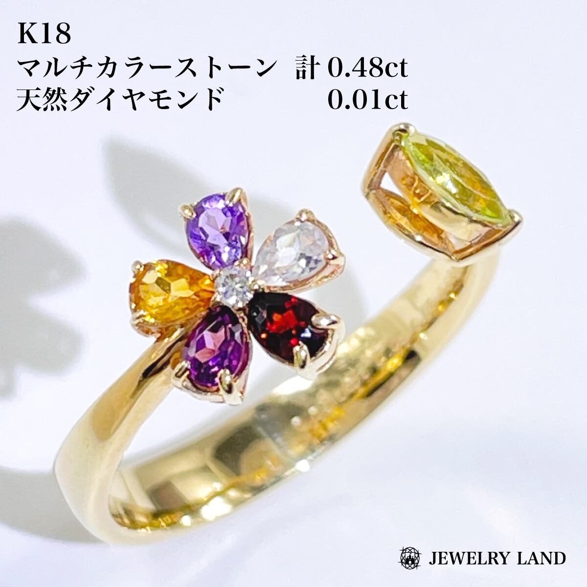 1円～ K18WG ダイヤモンド クロス ペンダントトップ D0.35ct SELBY 1円 