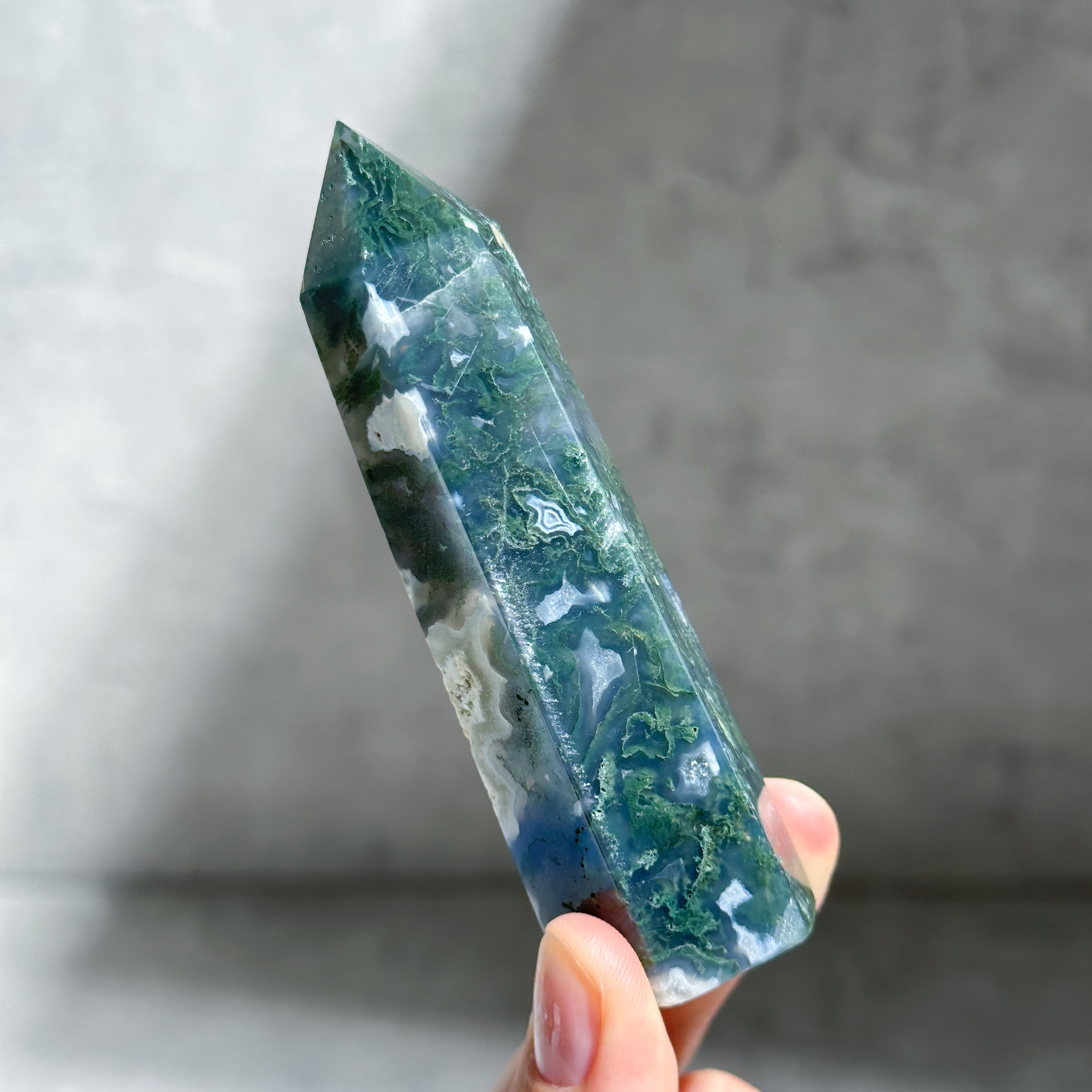 モスアゲート タワー モスアゲート タワー23◇ Moss Agate ◇天然石・鉱物
