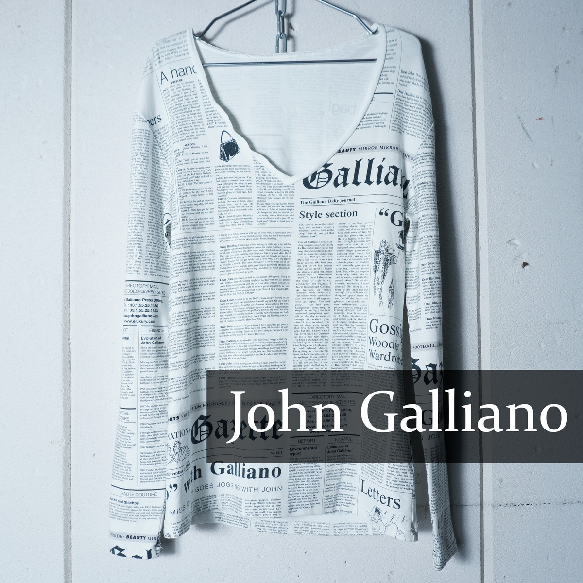 John Galliano】ジョンガリアーノ 