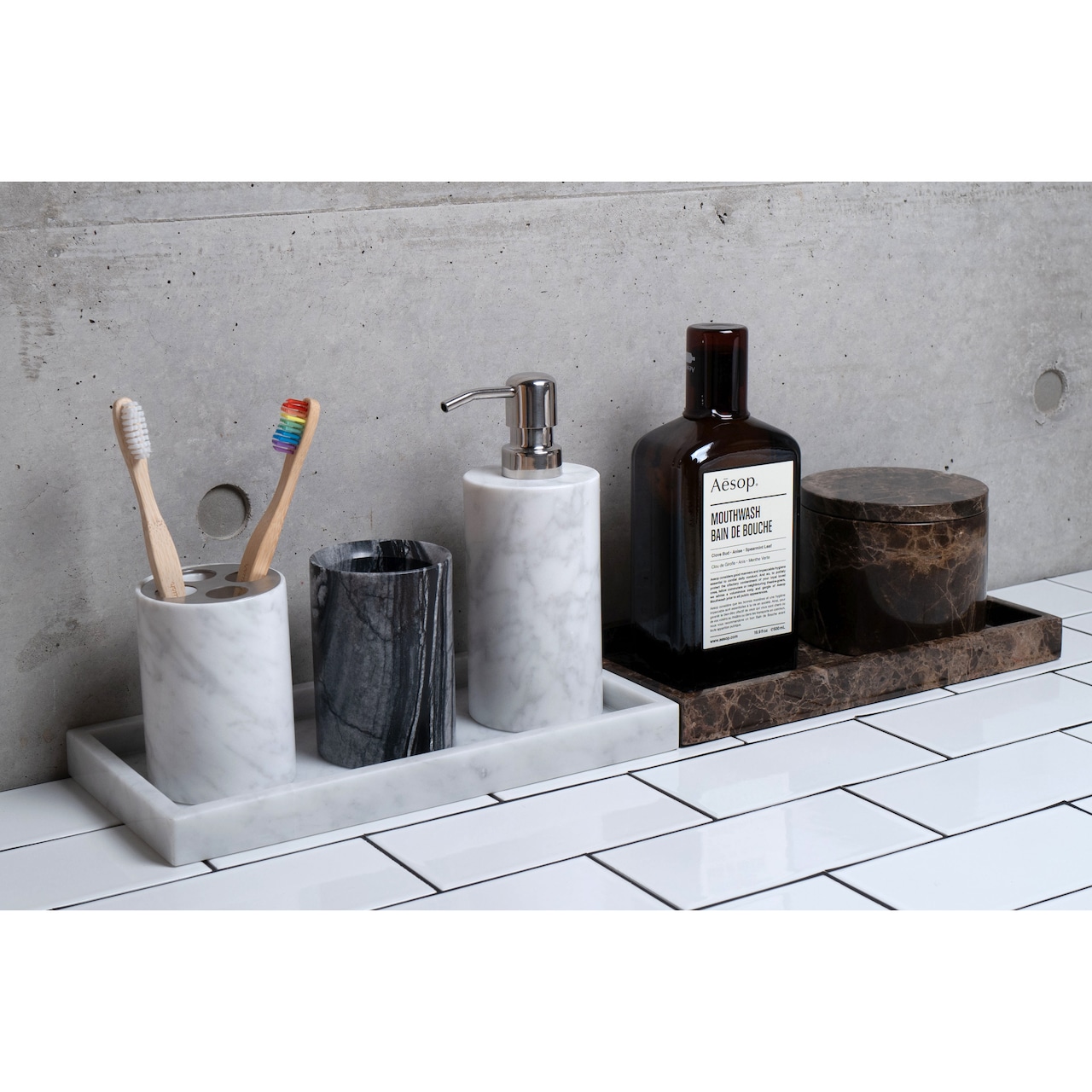 MARBLE TUMBLER - Nero Marquina|大理石タンブラー