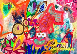 「Music of 水の世界」［絵画］＊希望イラスト画シリーズ