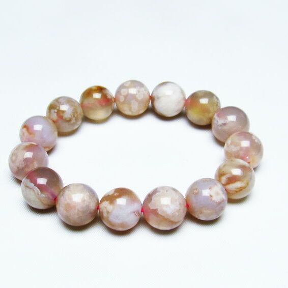 チェリーブロッサムアゲート ブレスレット 桜瑪瑙 14mm [M便 1/10] 111-24511