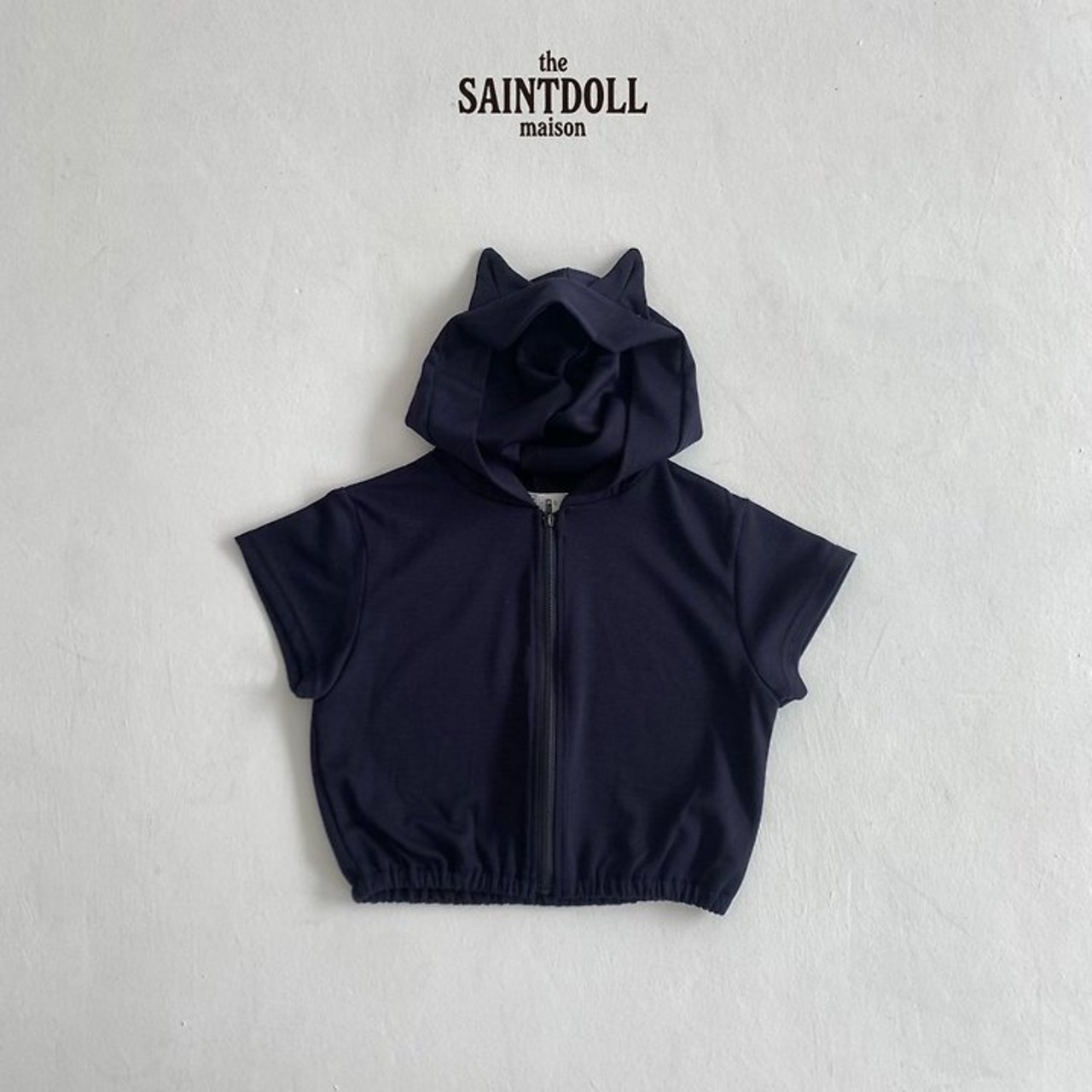 [SAINTDOLL] Nyangnyang Hood Zip-up Top (JS/JM/JL) / [세인트돌] 냥냥후드집업 (JS/JM/JL)
