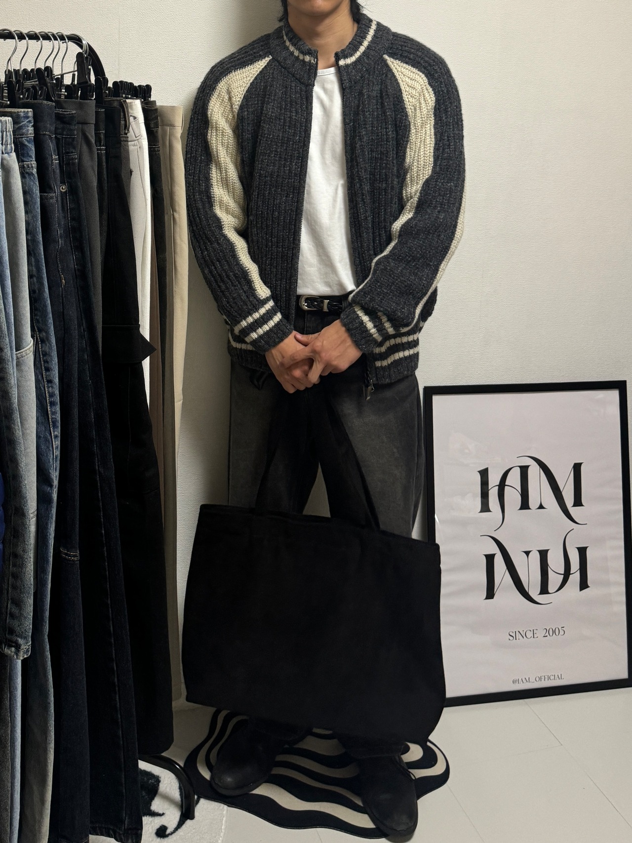 Muffin Premium Suede Tote Bag (3color) - 11