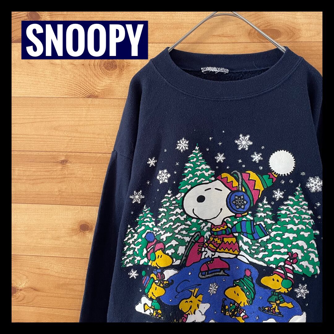 ビンテージ SNOOPY US製 クルー スウェット トレーナー 80s90S