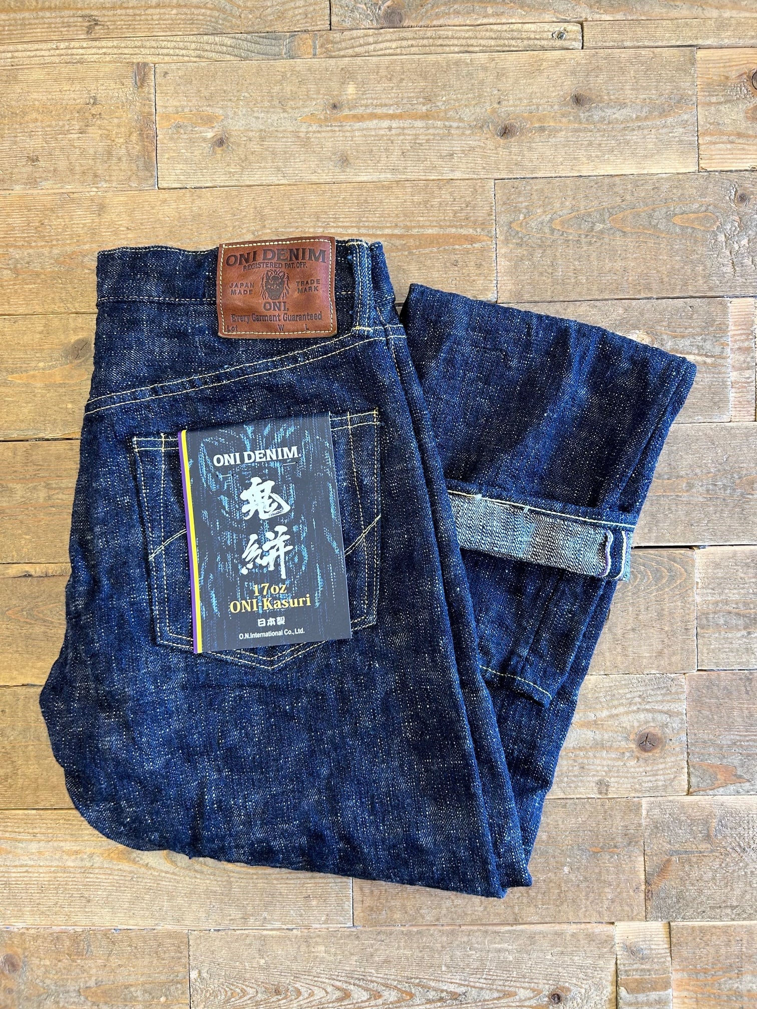 ONI DENIM(鬼デニム)17oz Kasuri Denim-レギュラーストレート- ONI