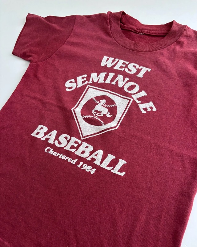 【5-7T相当・vintage】SEMINOLE BASEBALL tee