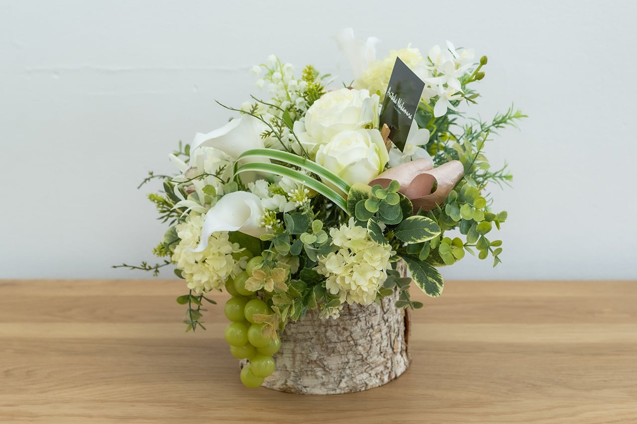 アーティフィシャルフラワー・アレンジメント（ホワイト） by