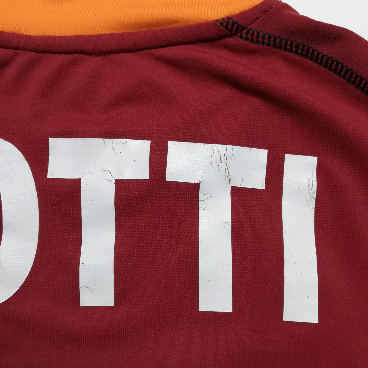 USED】ローマ 2002-03 Kappa ホーム長袖 ユニフォーム #10 TOTTI
