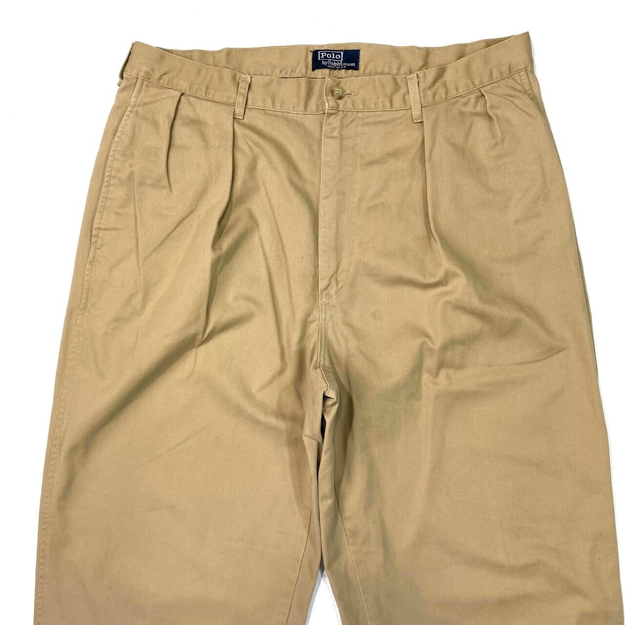 90年代 USA製 Polo Ralph Lauren ポロラルフローレン 2タック