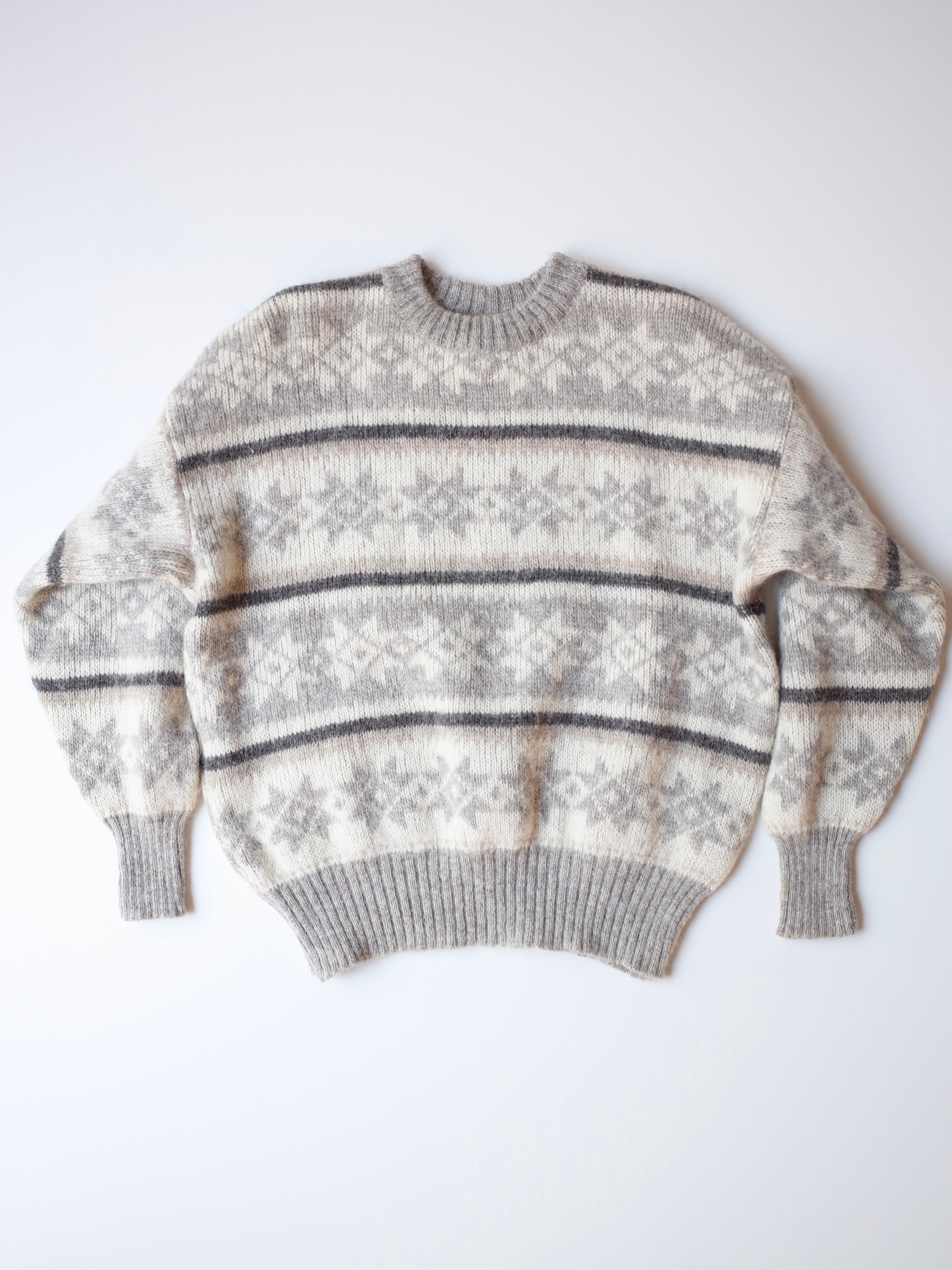 80s Iceland Hilda Ltd. nordic knit sweater