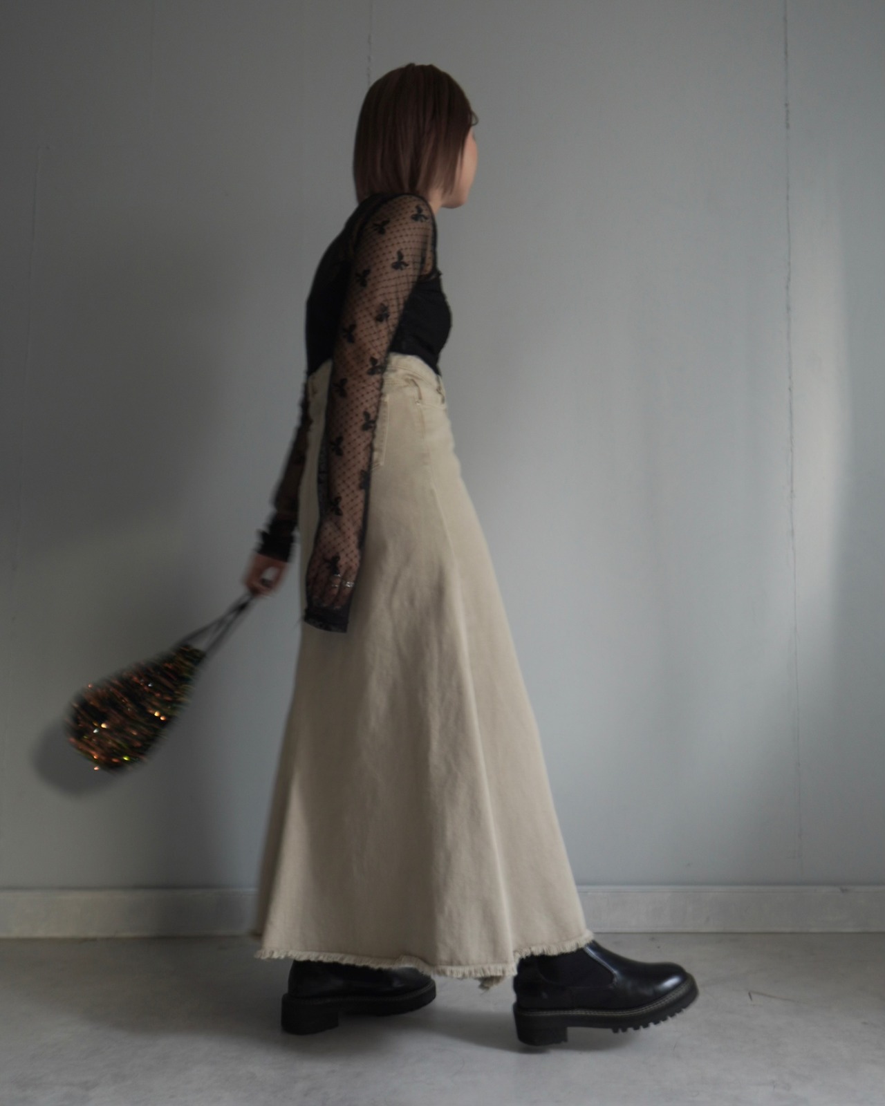 vintage wash denimSK/graybeige