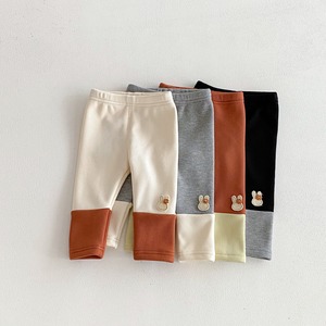 【BABY】ウサギカラーバリ暖かいレギンス