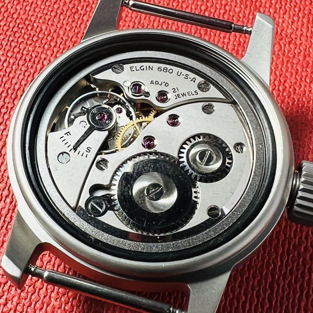 アンティーク 腕時計 ELGIN エルジン メンズ 極美品 手巻き 動作良好