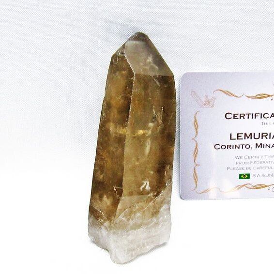 レムリアンシード スモーキークォーツ 原石 ブラジル ミナスジェライス州 コリント産 一点物 171-7357