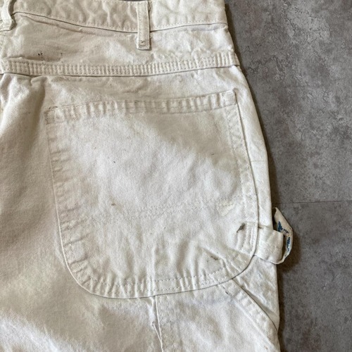 00s- Dickies ペインターパンツ ホワイト トリプルステッチ 無地 エルサルバドル製 34/32 pants 詳細写真16