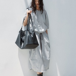 Drawstring Midi shirt Dress T4320