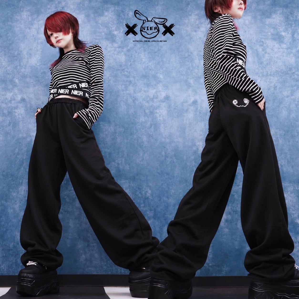 先着50セット限定スペシャル価格》NIER FACE刺繍BLACK SETUP | NIER