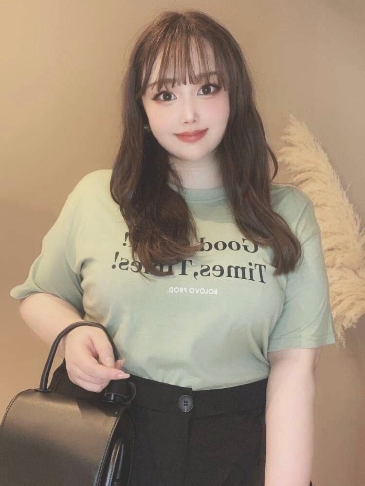ラウンドネック英字プリントtシャツ カジュアルコーデ シンプル スポーティ ストリート 大きいサイズ 韓国 Ch4044 可愛い大きいサイズ韓国 レディースファッション通販 Chulachula チュラチュラ