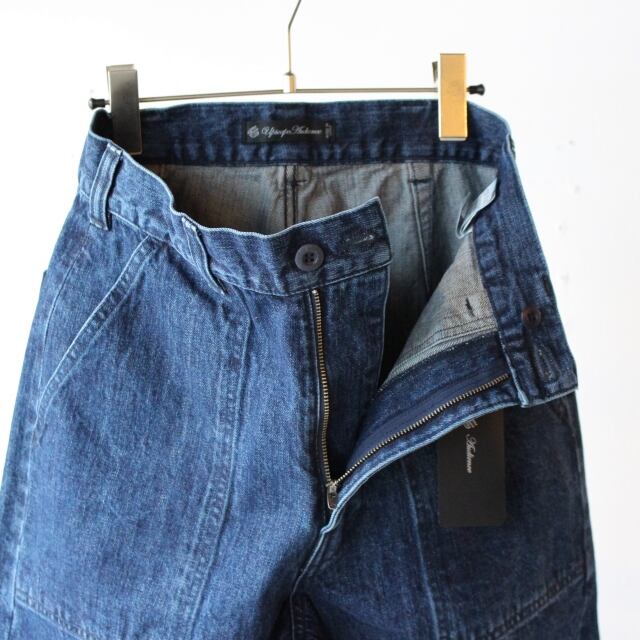Upscape Audience 青耳セルビッジデニムベイカーパンツ （Indigo wash