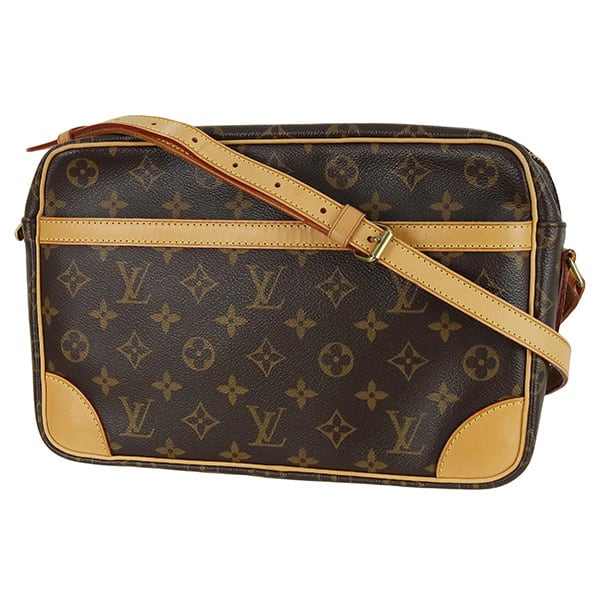 Vintage LOUIS VUITTON ルイヴィトン ショルダーバッグ トロカデロ 30 モノグラム ブラウン系 ボディバッグ 中古良品