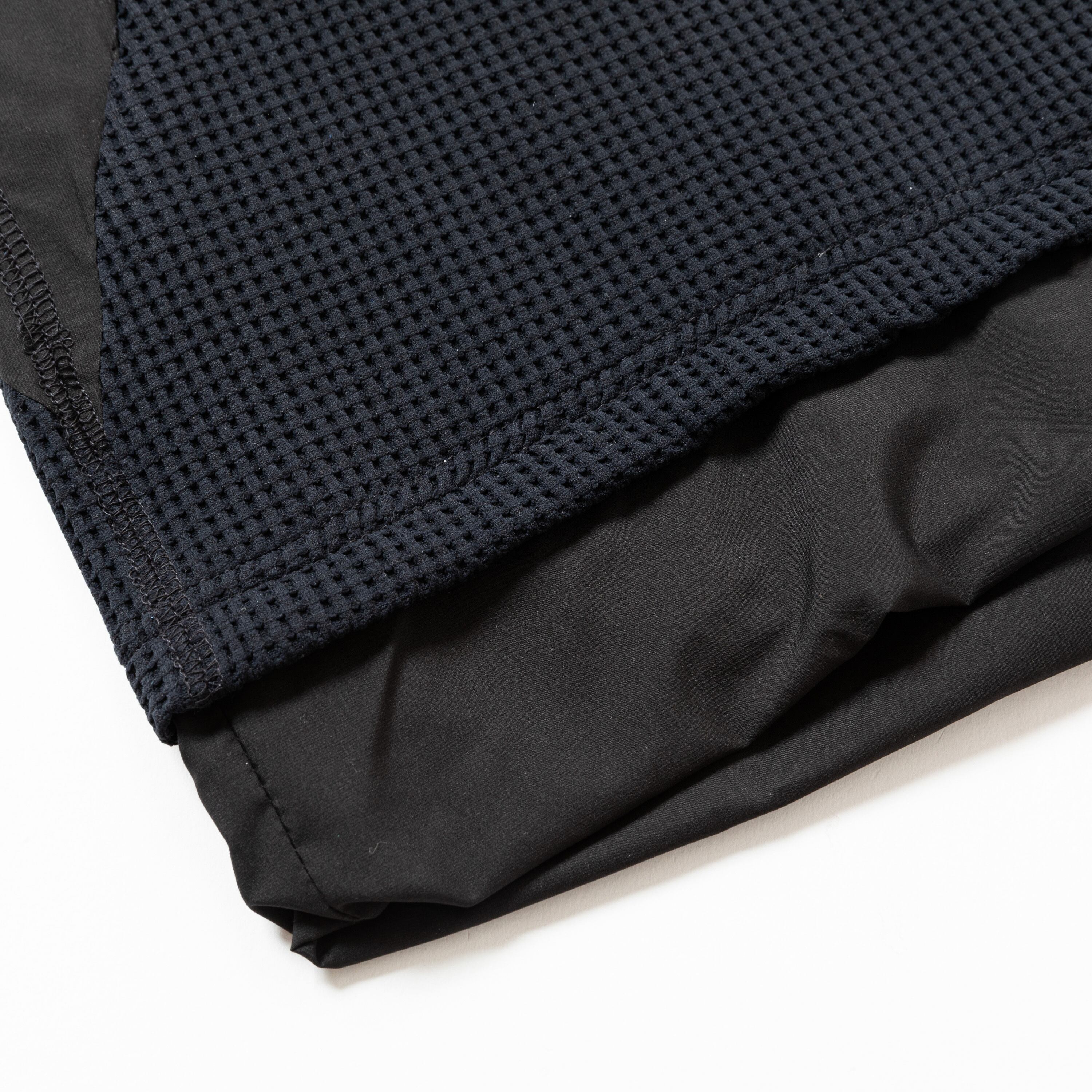 meanswhile SOLOTEX Waffle Hoodie Navy | 1F Store