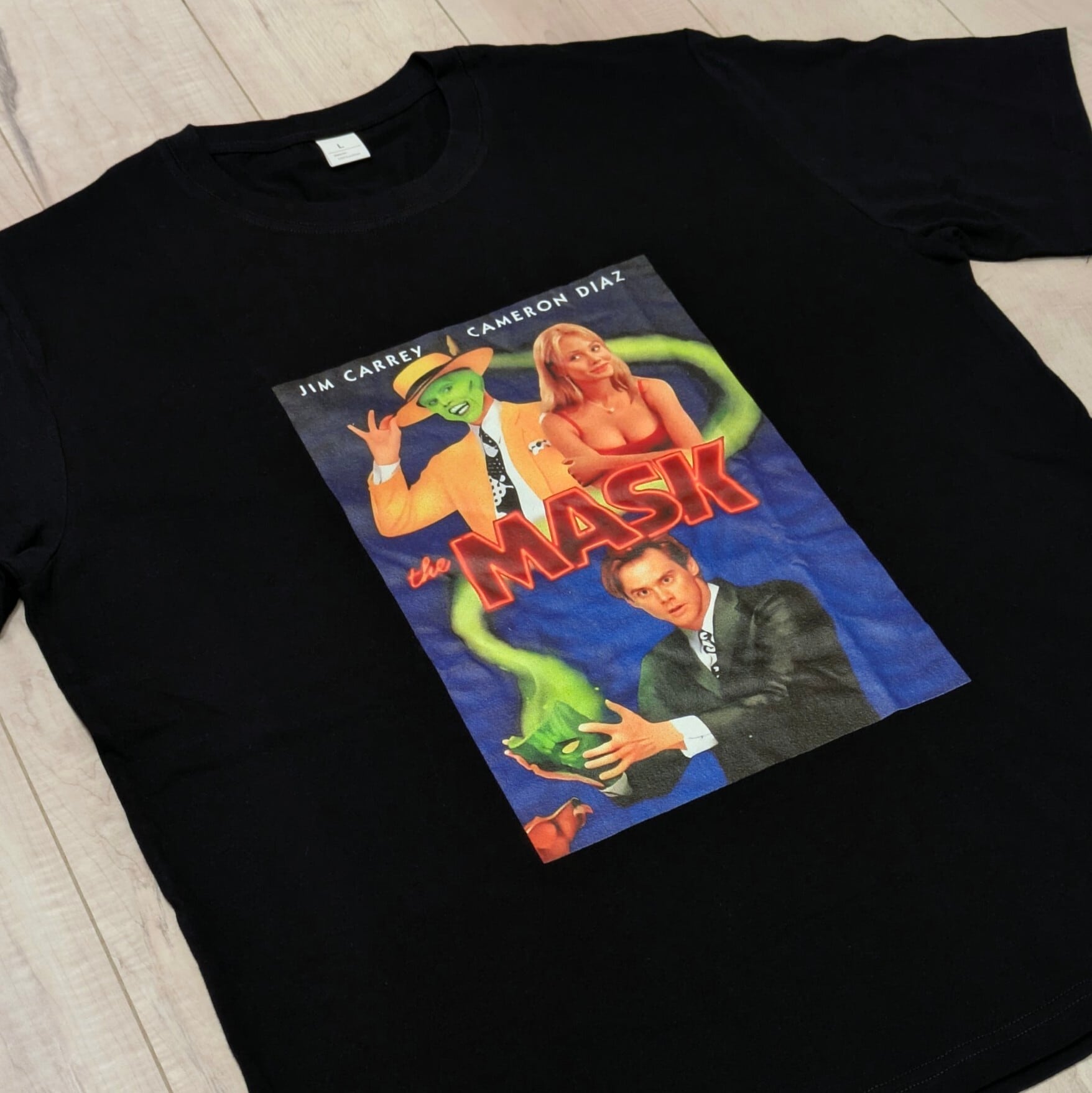 し*ー様 超レア 90s THE MASK ムービーTシャツ 大判 当時物 シン 1990's THE MASK T-SHIRT (size L) – LEAD