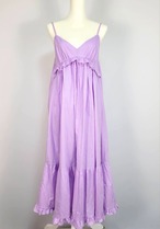 ロングワンピース（リゾートフリル）