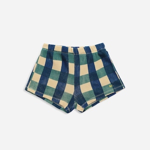 残り1点(8-9Y)BOBO CHOSES / Checkered shorts