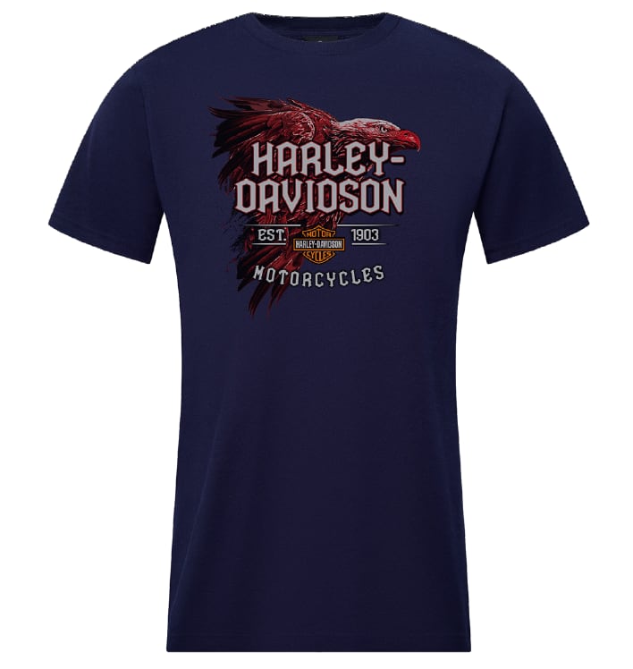ハーレーダビッドソン　Tシャツ　サイズXL(実寸M相当) Harley メンズ スモークスクリーンTシャツ《ハーレー福岡オリジナル