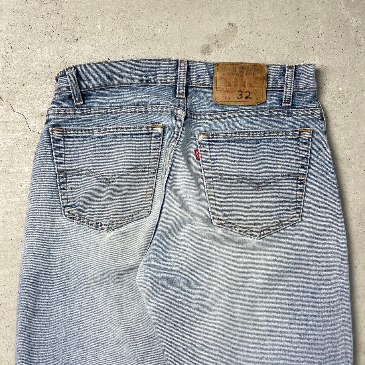 90年代 USA製 Levi's リーバイス 560 ワイド テーパード デニムパンツ